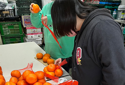 ステップあっぷ西江井島の作業風景